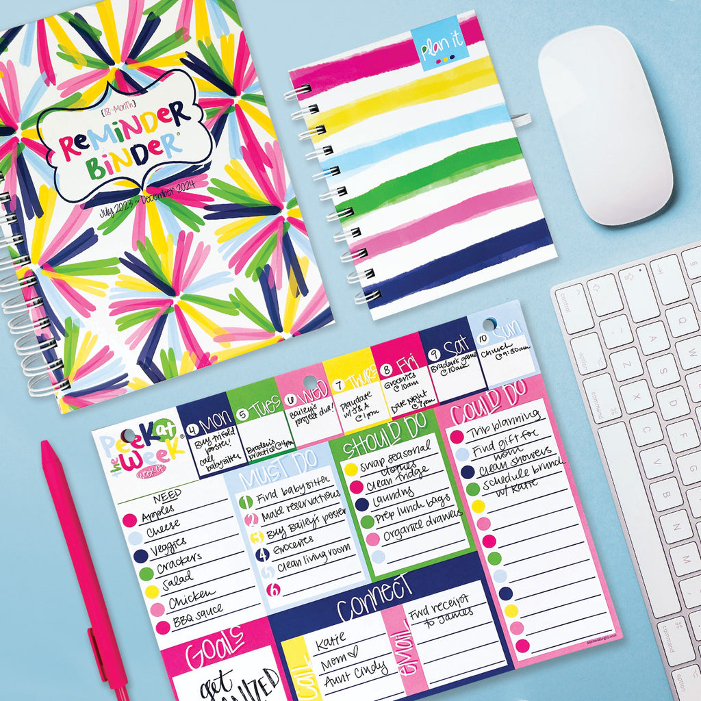 Plan It Bundle | 2023-24 Reminder Binder®+ Weekly Pad + Mini Notebook