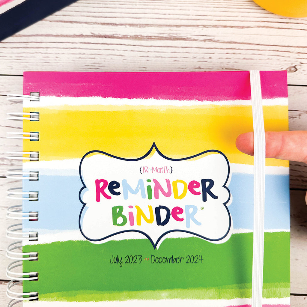 Bright & Cheery Bundle | 2023-24 Reminder Binder®+ [3] Planner Pads + Mini Notebook