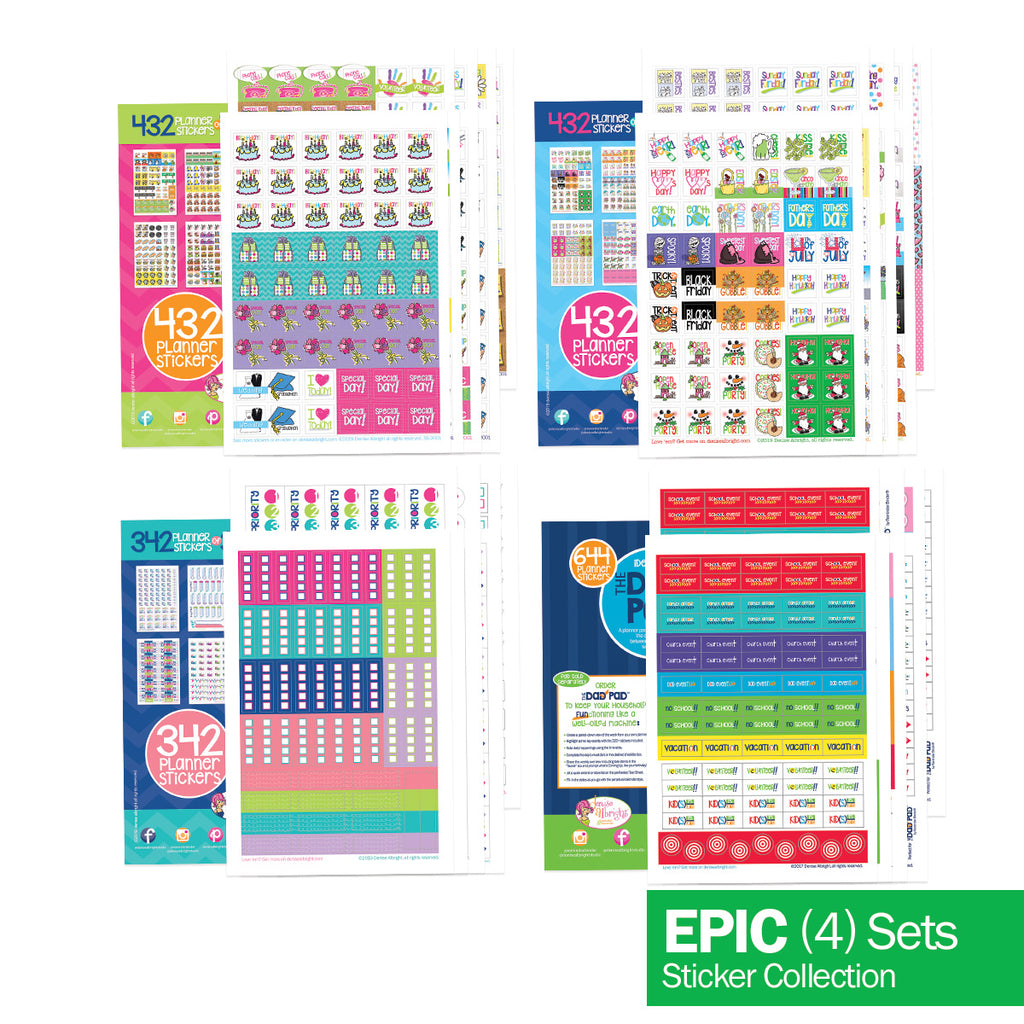 1850 Stickers EPIC Bundle | Event, Goal, Mom, Family | Fits Any Planner