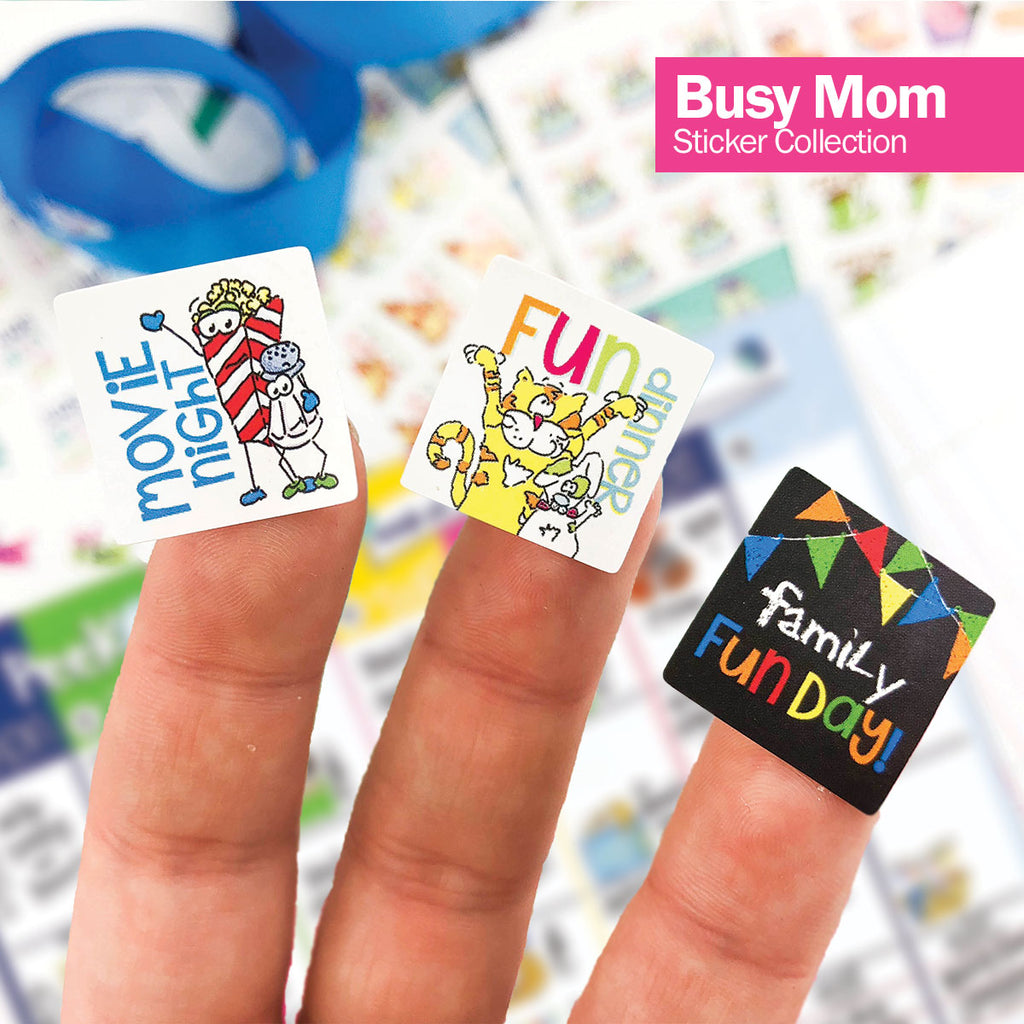 Busy Mom Stickers | Holidays, Birthdays, Home, Work, Event, Etc. | Best Planner Stickers