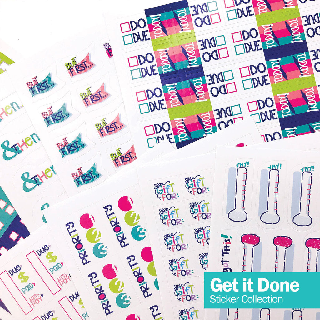 Get it Done Goal Sticker Set | 342 Count Pack