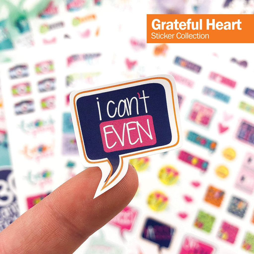 Bundle of 3 Grateful Heart Gratitude Sticker Sets | 330 Stickers per Set