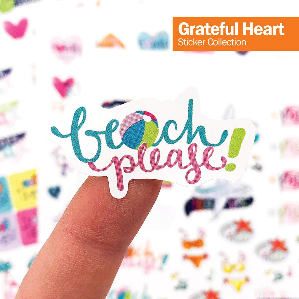 Bundle of 3 Grateful Heart Gratitude Sticker Sets | 330 Stickers per Set