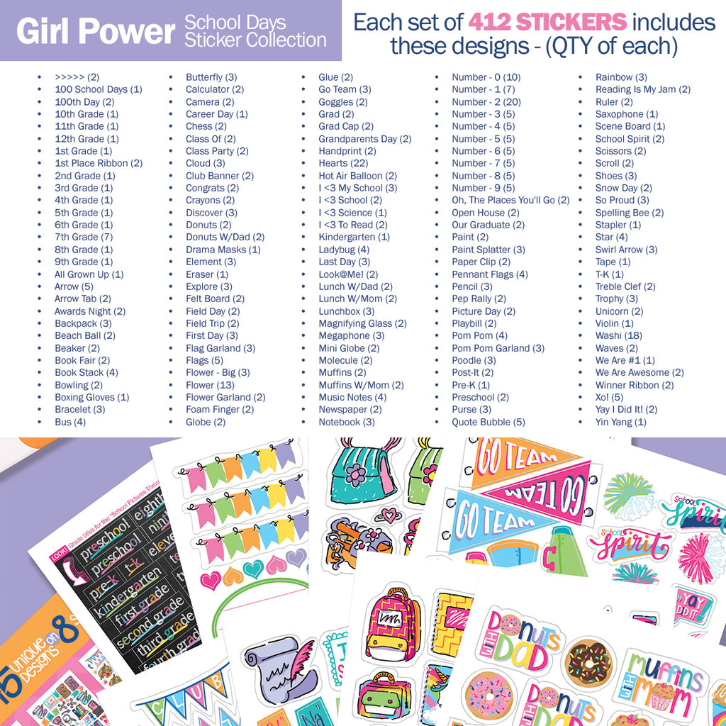 Kids School Class Keeper® Sticker Assorted Variety Set