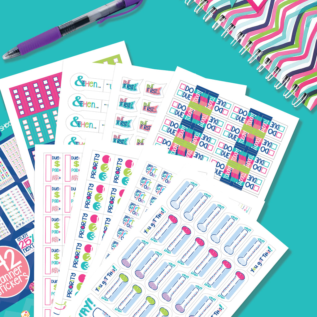Get it Done Planner Stickers - Goal Planning, Checklist, etc. - Denise Albright® 