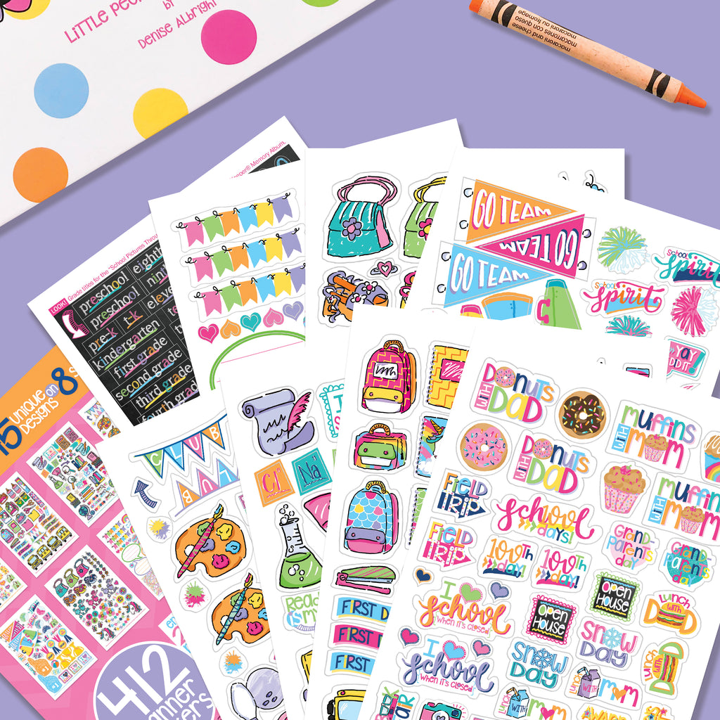 Girl Power Stickers | Kids School Class Keeper® Sticker Assorted Variety Set - Denise Albright® 