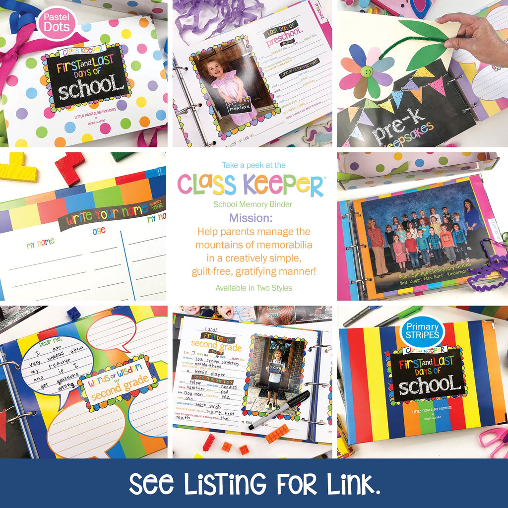First & Last Day of School Signs | Prop Deck | 16 Grade Levels Preschool to College | Pastel Flags - Denise Albright® 