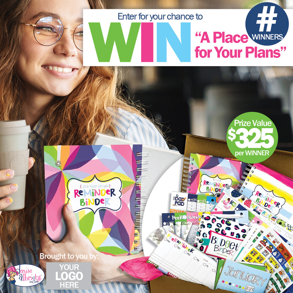 A Place for Your Plans Giveaway Package | A Turn-Key, Fully-Executed Giveaway Event