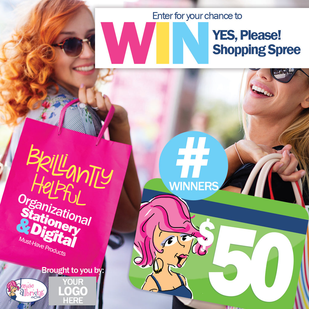 YES, Please! Shopping Spree Giveaway Package | A Turn-Key, Fully-Executed Giveaway Event